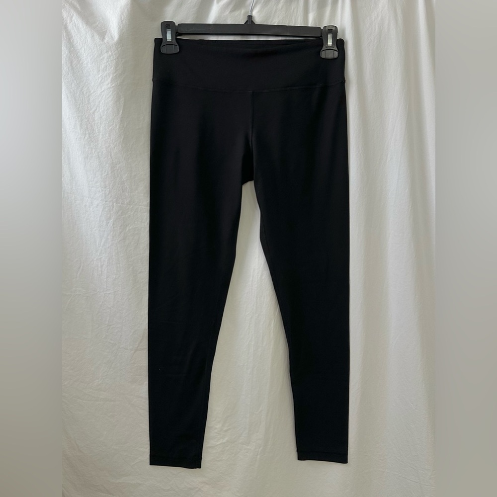 90 Degree by Reflex Black Leggings M Hidden Pocket Yoga Gym 27”